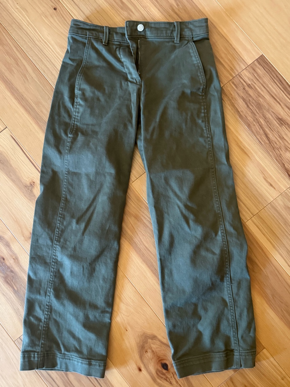 Banana Republic Green wide leg ankle jeans